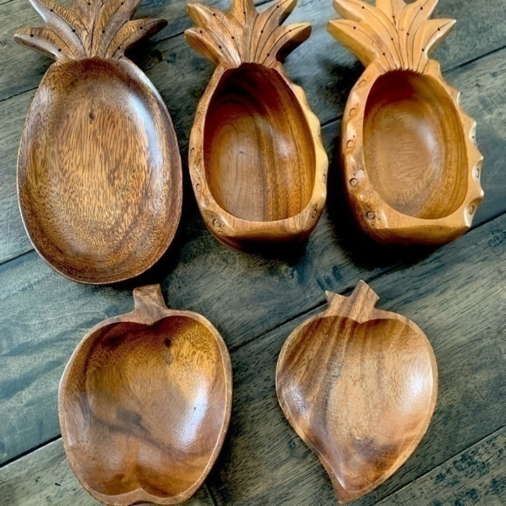 Acacia wood bowl collection  by Monkey Pod bowl set‌‌‌‌‌‌